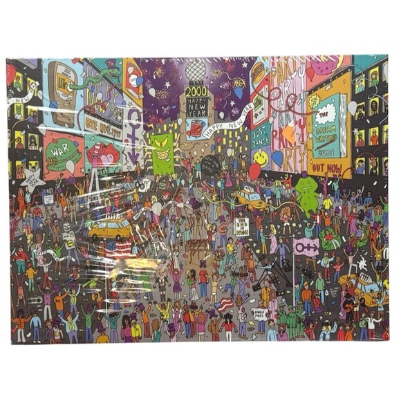 Smith Street Gift Other - Where's Prince 1999 New Years Eve Times Square NYC 500 pc Jigsaw Puzzle Sealed